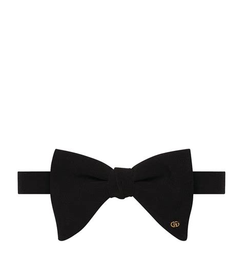 gucci bow tie black|luxury bow tie collection.